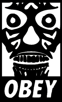 ~OBEY They Live Propaganda~ Calcomanía Vinilo Retro Adhesiva-Elige un Color  Foto 1 de 4