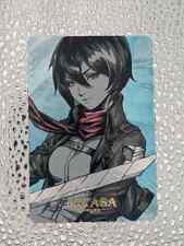 Mikasa Attack On Titan Superheroine Waifu Card CCG
