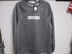 SUDADERA JERSEY TÉRMICO CUELLO REDONDO HURLEY PARA HOMBRE (XL) NUEVA CON ETIQUETAS GRIS CÁLIDA Y ELEGANTE - Imagen 1 de 4