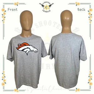 Denver Broncos Herren Größe Large Fanatics T-Shirt grau mit Logo - Bild 1 von 7