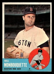 Bill Monbouquette 1963 Topps #480 Boston Red Sox - Imagen 1 de 2