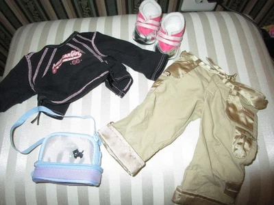 AMERICAN GIRL TODY SPARKLY SPORTS OUTFIT TOP PANTS SHOES & BAG - Image 1 of 4