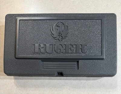 Ruger 22 LR 22 Mark II MK6, Plastic Pistol Case W/Lock & Manual - Image 1 of 4