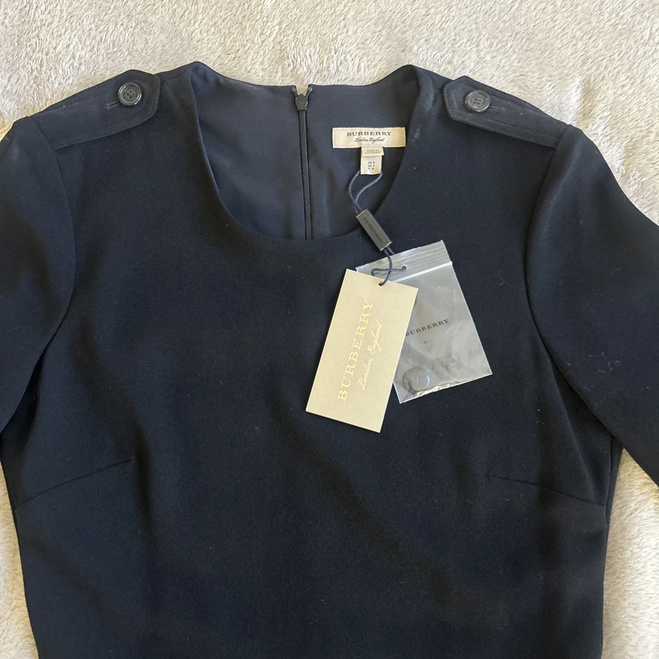  BURBERRY Women Black Dress  Dress Size 4 - Image 1 of 4