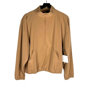 NEW Beyond Yoga Women's In Stride Half Zip Pullover in Toffee Tan Brown Size XL - Picture 1 of 10