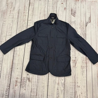Brooks Brothers темно-синий поле пальто куртка мужская XL четыре кармана общего назначения повседневный стиль - Изображение 1 из 4