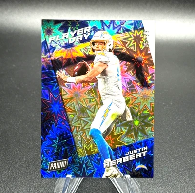 Justin Herbert 2021 Panini Player of the Day KABOOM! #d /99 Los Angeles Chargers - Image 1 of 4