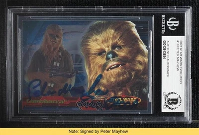 BAS 2001 Topps Star Wars: Evolution Chewbacca #19 BGS Authentic Auto READ ur8 - Image 1 of 3