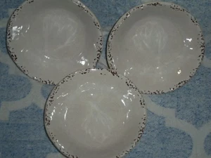 IL Mulino Rustic Beige Cereal/Soup Bowls Melamine Set of 3 - Crackle EC - Picture 1 of 1