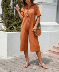 NXH Capri-Overall orange Kurzarm weites Bein Gr. XL - Bild 1 von 1