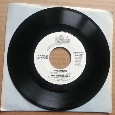 Виниловые пластинки THE STRANGLERS Dreamtime DJ PROMO 45 7 дюймов поп-рок новая волна - Изображение 1 из 2