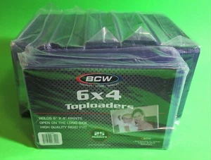 150 6X4 PHOTO TOPLOADERS-CLEAR-ARCHIVAL SAFE - HIGH QUALITY PVC - BY BCW - Picture 1 of 5