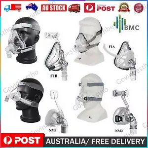 Original BMC CPAP Nasal Mask with Adjustable Headgear for Sleep Apnea S M L Size - Picture 1 of 23