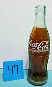 Vtg Green Hobble Skirt Printed Coke Coca-Cola Bottle 6 1/2 FL. OZ. MIAMI FLA - Imagen 1 de 6