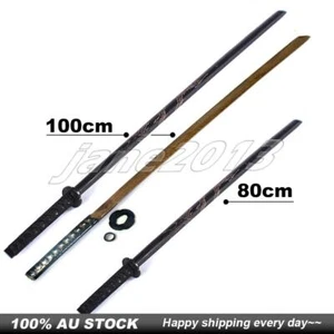 Bokken Wooden sword Samurai Cosplay 100cm/80cm Practice Decorate Kendo AU STOCK - Picture 1 of 10