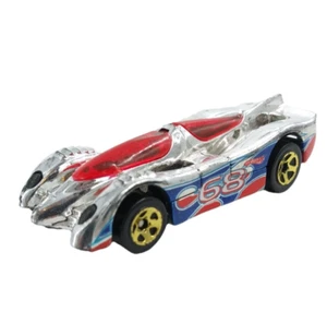 Hot Wheels Track Stars Power Pistons Chrome Diecast Car 2010 Loose - Picture 1 of 5