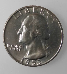 1955 D Washington Quarter, Mint State - Picture 1 of 3
