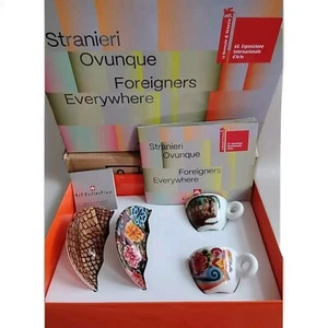 New! Illy art collection: 2024 biennale 2 espresso cups Mahku/ Paula Nicho - Picture 1 of 10