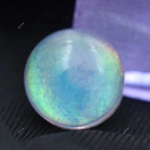 Piedra preciosa suelta multicolor ópalo natural forma redonda 3,85 quilates CERTIFICADA - Imagen 1 de 12