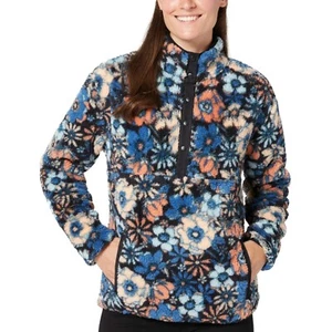 NWT Hurley Women's Snap Super Soft Plush Fleece Sweatshirt Pullover Top Sz:S-XXL - Picture 1 of 14