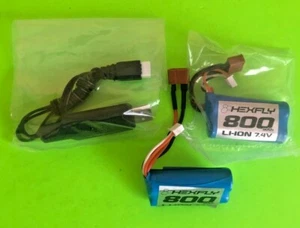 REDCAT RACING VOLCANO 1/16 SCALE STOCK BATTERY KIT AS PICTURED (2X 800 MaH ) - Picture 1 of 3