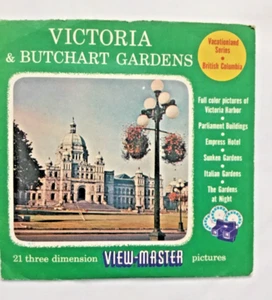 Victoria and Butchart Gardens View Master S3 Packet 1955 - Picture 1 of 2