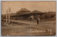 Real Photo Postcard O. & W. R.R. Station / Depot Mountain Dale, New York *A172