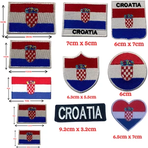 Croacia País Nacional Diferentes Banderas Hierro En Parche Bordado Coser Insignia - Imagen 1 de 18