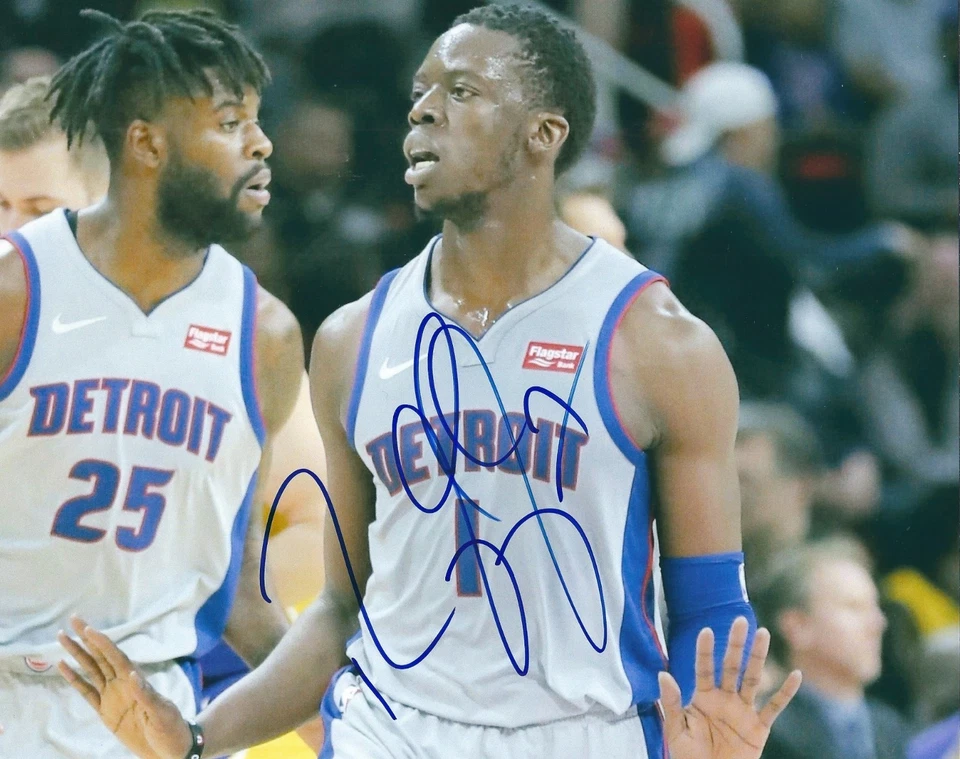 Фотография с автографом 8x10 РЕГГИ ДЖЕКСОНА из Detroit Pistons с сертификатом подлинности - Изображение 1 из 1