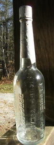 Antique, FLORIDA WATER bottle. Murray & Lanman Druggists, New York. Cap & foil - Picture 1 of 5