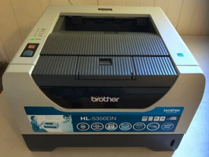 BROTHER LASER DUPLEX PRINTER HL-5350DN with TONER. 1200dpi, 30ppm. Exc. Condn. - Picture 1 of 7