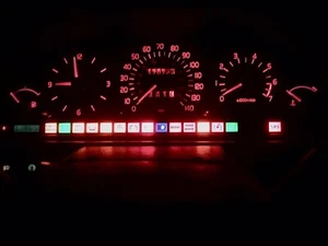 VOLVO 940 1991-1995 INSTRUMENT CLUSTER SPEEDOMETER RED LED LIGHT SET LIGHTING - Bild 1 von 2