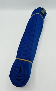 NEW Martial Arts 1.5" Wide Karate Taekwondo Judo Double Wrap Solid BLUE Belt NEW - Picture 1 of 3