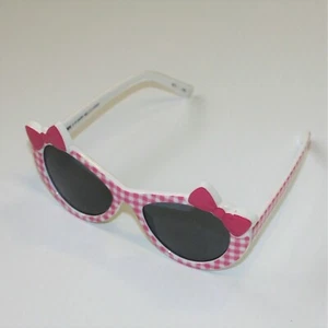 Gymboree Fairy Garden Girl's Bow Gingham Sunglasses size 3 4 5 6 7 - Picture 1 of 1