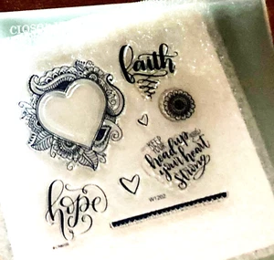 CTMH W1202 KEEP  YOUR HEAD UP  ~ Keep your head up and your heart strong, HEART - Picture 1 of 2