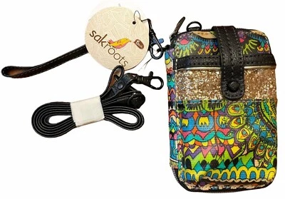 Bolso Bandolera SAKROOTS Peace Smartphone Muñequera Radiante Un Mundo #105836 Nuevo con Etiquetas Foto 1 de 4