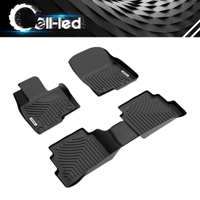 Floor Mat Liners Set for 2017-2025 Mazda CX-5 TPE Rubber All Weather 3D Molded - Image 1 of 4