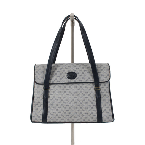 Borsa Gucci Vintage GG Micro Monogram Vintage Rivestita Tela Pelle COSÌ COM'È