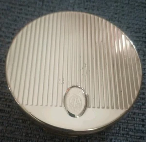 Polvo estilo francés COTY vintage años 50 miel beige oro compacto nunca usado - Imagen 1 de 7