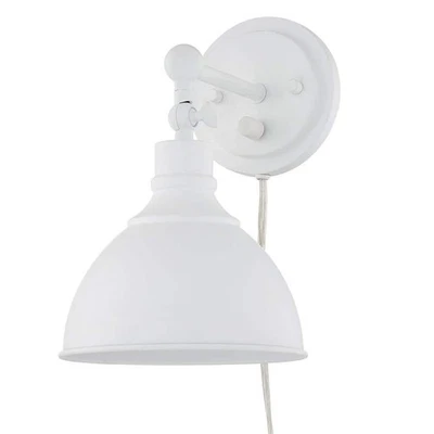 Home Decorators Collection Franklin 1-Light Wired Sconce Distressed White - Image 1 of 4