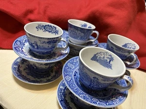 Spode Blue Room Collection Georgian Serie 8 Teetassen & 8 Untertassen - Bild 1 von 11
