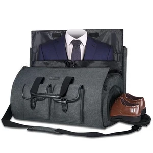 Carry on Garment Bag for Travel Convertible Garment Duffel Suit Bag with Shoe... - Picture 1 of 6