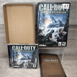 Call Of Duty United Offensive Expansion Pack PC CD-ROM 2-Disc Game w/ Manual COD - Picture 1 of 15