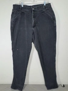 Pantalones de mezclilla Rocky Mountain vintage para mujer 22/36 negros Rockies Western - Imagen 1 de 8