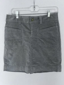 Athleta Roseville Velvet Mini Skirt Women’s Size 4 Gray Soft Stretch Casual - Picture 1 of 10