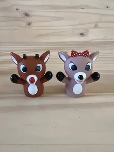 Rudolph das Rentier mit der roten Nase Clarice & Rudolph Fingerpuppe Ersatz - Bild 1 von 3