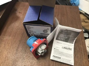 MELTRIC DSN20 INLET/PLUG 20A 480VAC TYPE 4X 63-18043 - Picture 1 of 10
