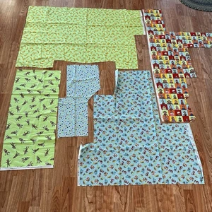 5 Funky Monkeys Monkey Sock Banana Numbers Scrap Fragment Lot Erin Michael - Picture 1 of 7