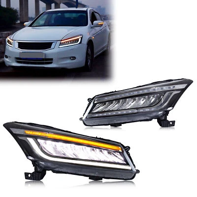 Faro LED secuencial para Honda Accord 8ª generación 2008-2012 animación lámpara delantera Foto 1 de 4