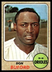 1968 Topps #194 Don Buford Baltimore Orioles en muy buen estado-en muy buen estado (st) - Imagen 1 de 2